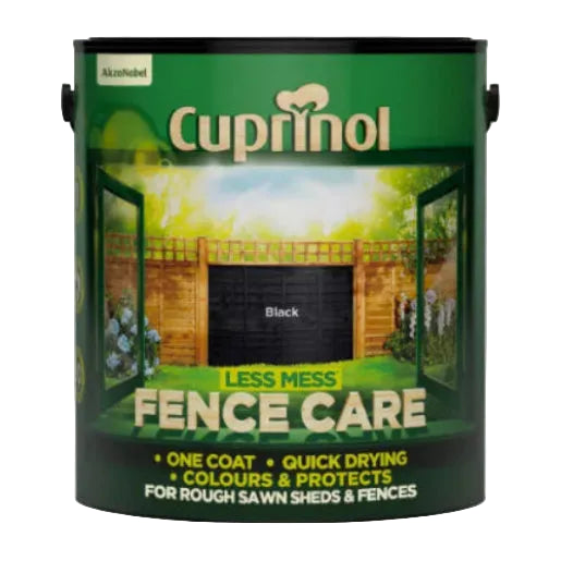 CUPRINOL LESS MESS FENCE CARE BLACK 6L