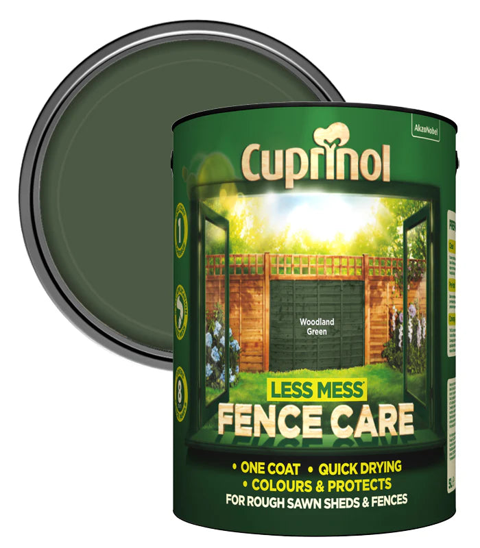CUPRINOL LESS MESS FENCE CARE WOODLAND GREEN 6L