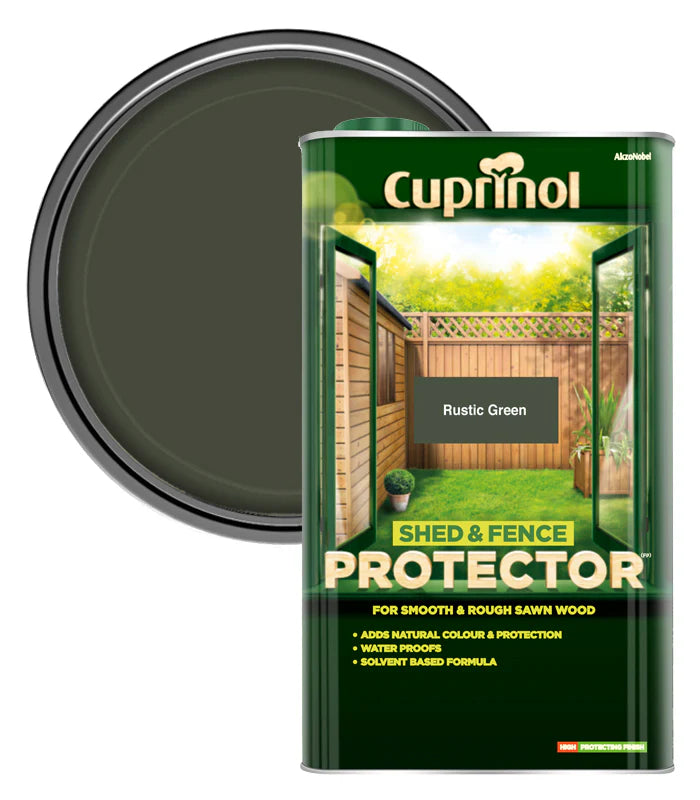 CUPRINOL SHED & FENCE PROTECTOR RUSTIC GREEN 5L