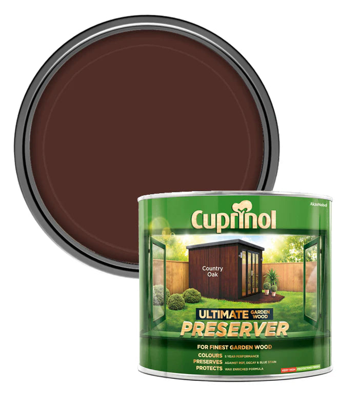 CUPRINOL ULTIMATE GARDEN WOOD PRESERVER COUNTRY OAK 1L