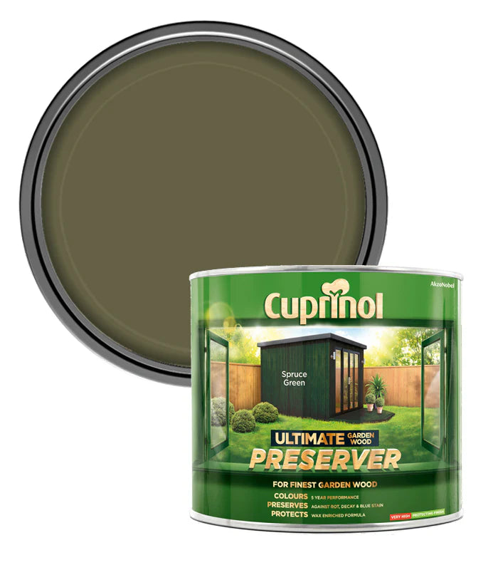 CUPRINOL ULTIMATE GARDEN WOOD PRESERVER SPRUCE GREEN 1L
