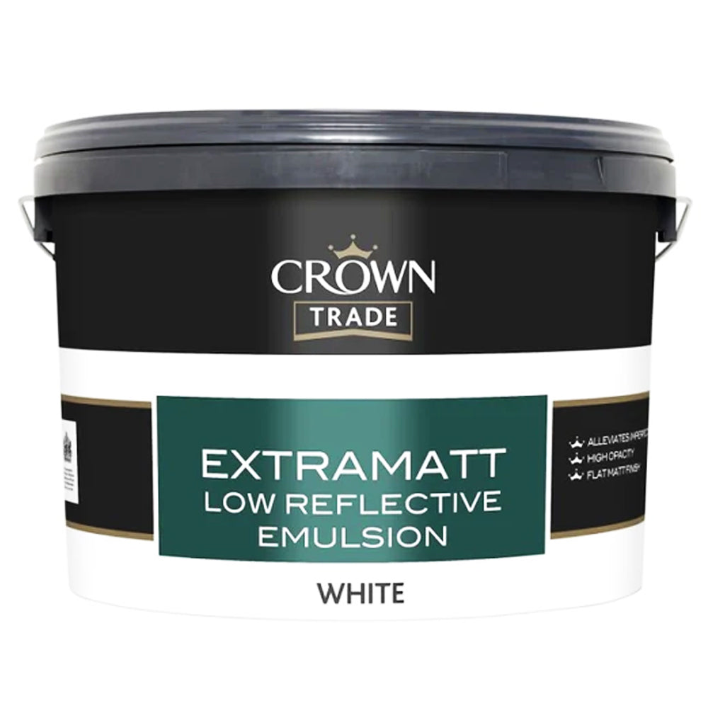 CROWNT LOW REFLECTIVE EXTRA MATT WHITE 10L