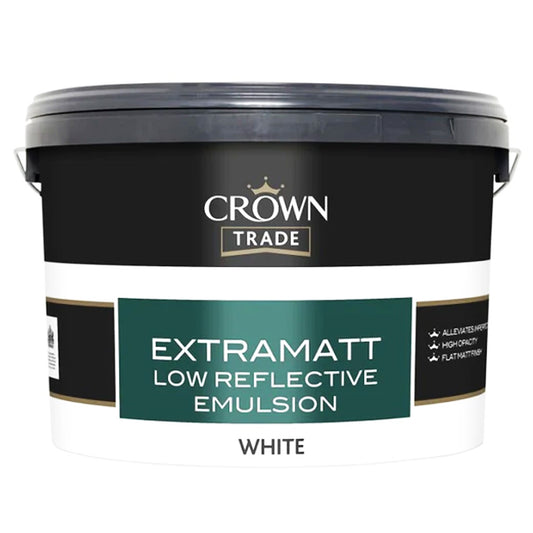 CROWNT LOW REFLECTIVE EXTRA MATT WHITE 10L