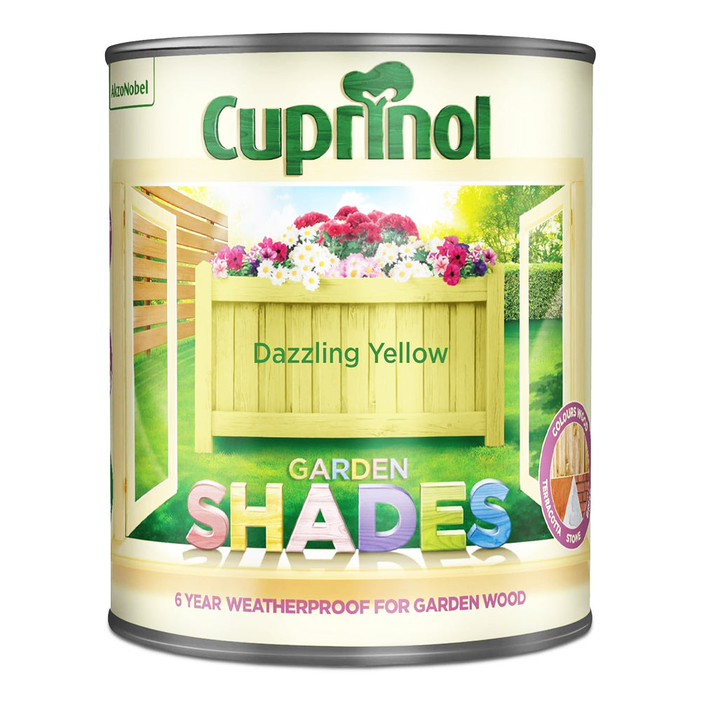 CUPRINOL GARDEN SHADES DAZZLING YELLOW 1LT