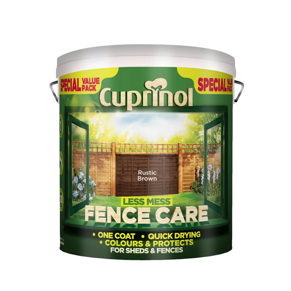 CUPRINOL LESS MESS FENCE RUSTIC BROWN 6LT