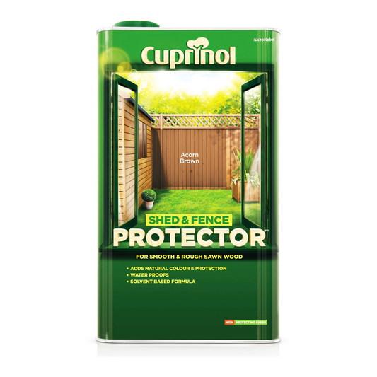 CUPRINOL SHED & FENCE PROTECTOR 5L ACORN BROWN