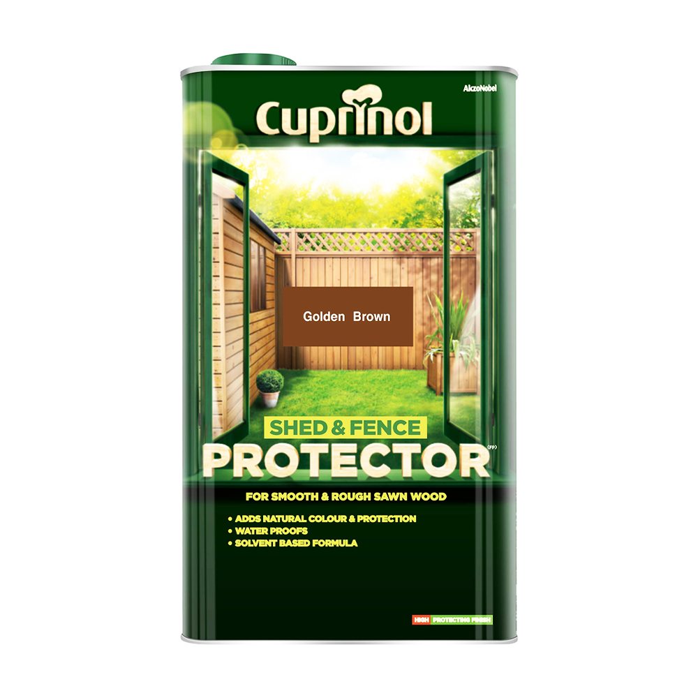 CUPRINOL SHED & FENCE PROTECTOR 5L GOLDEN BROWN