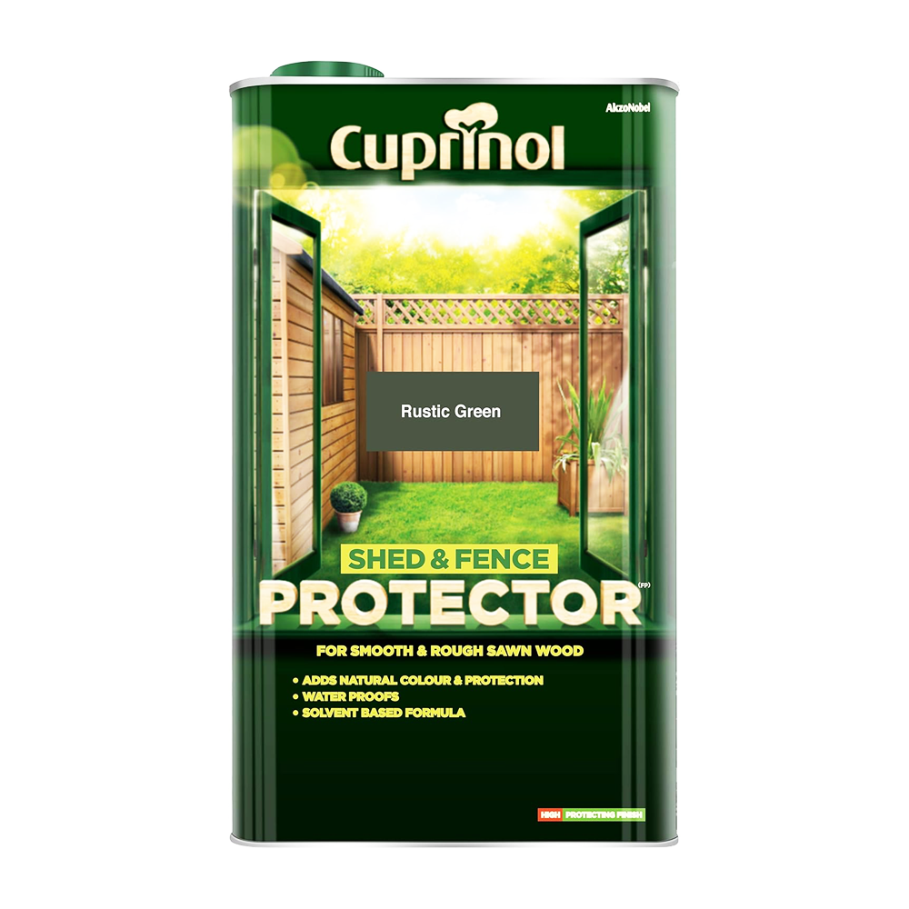 CUPRINOL SHED & FENCE PROTECTOR 5L RUSTIC GREEN