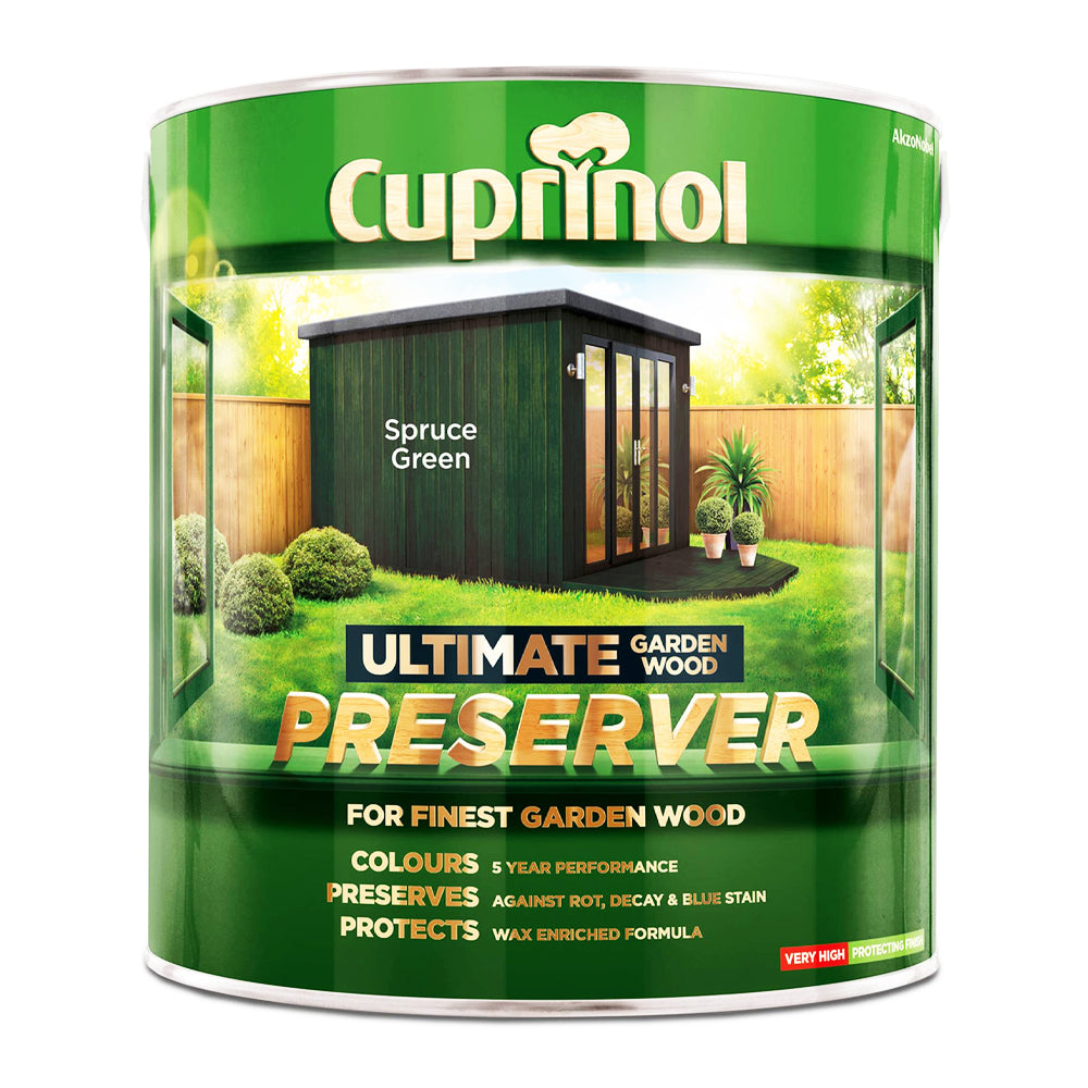 CUPRINOL ULTIMATE GARDEN WOOD PRES SPRUCE GREEN 4LT
