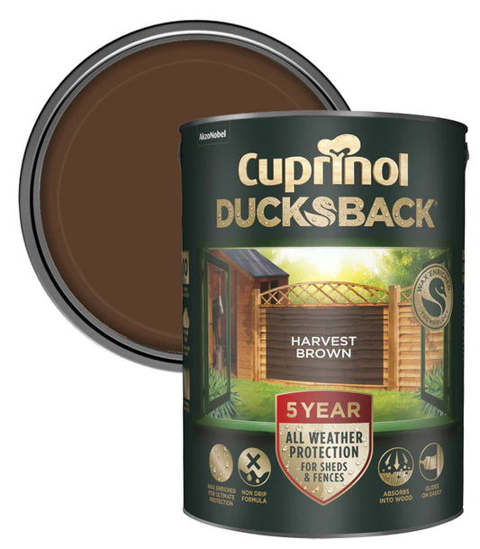 CUPRINOL 5 YEAR DUCKSBACK HARVEST BROWN 5L
