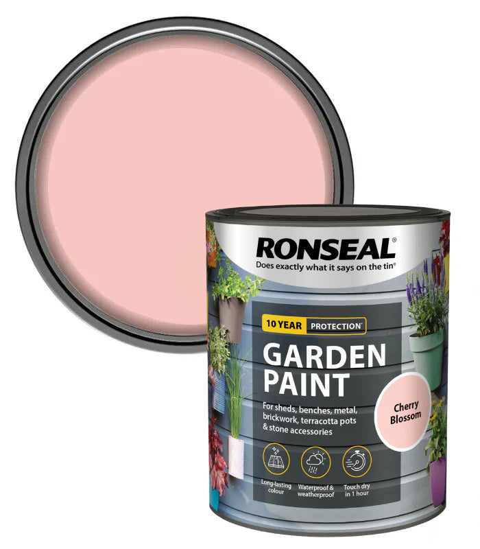 RONSEAL GARDEN PAINT - CHERRY BLOSSOM 750ML