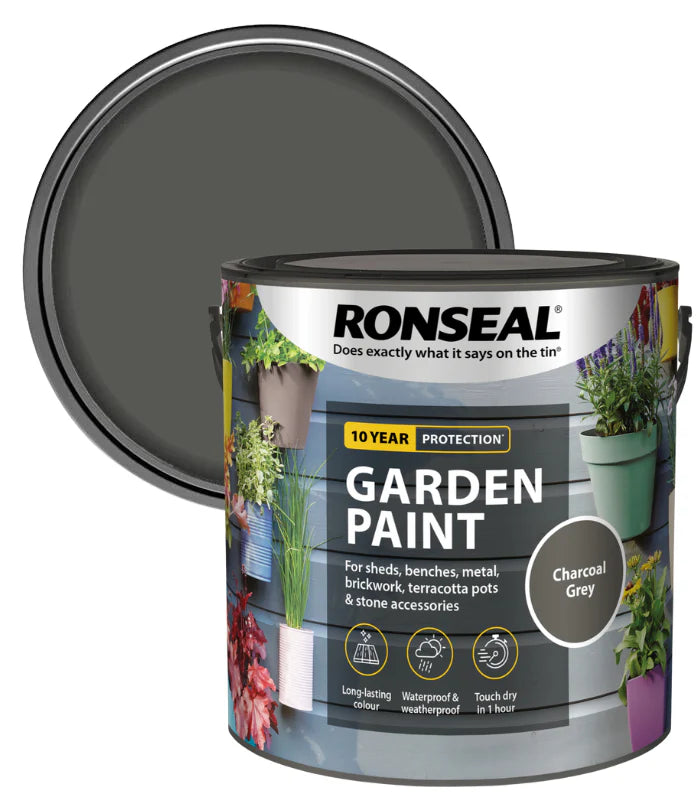 RONSEAL GARDEN PAINT - CHARCOAL GREY 2.5L