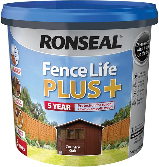 RONSEAL FENCE LIFE PLUS COUNTRY OAK 5L