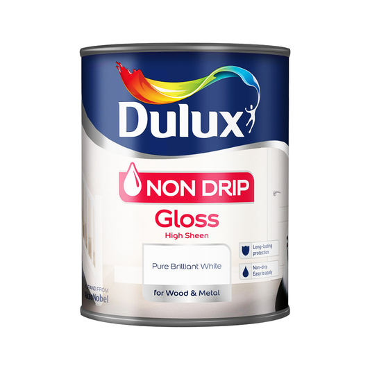 DULUX NON DRIP GLOSS BRW 750ML