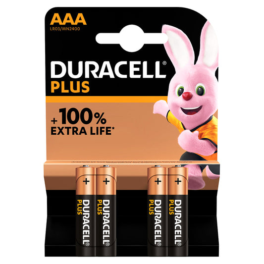 DURACELL AAA BATTERIES 4 PACK