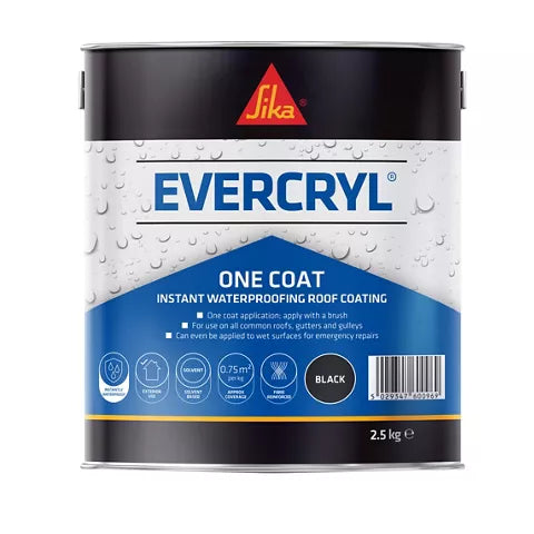 SIKA EVERCRYL ONE COAT - BLACK 2.5kg