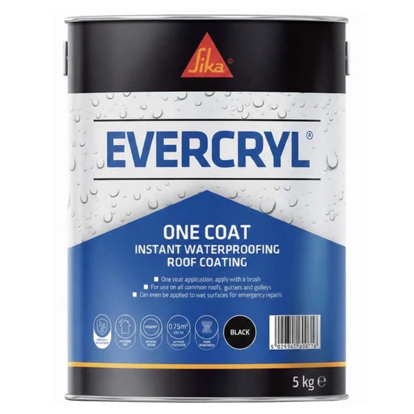 SIKA EVERCRYL ONE COAT - BLACK 5kg