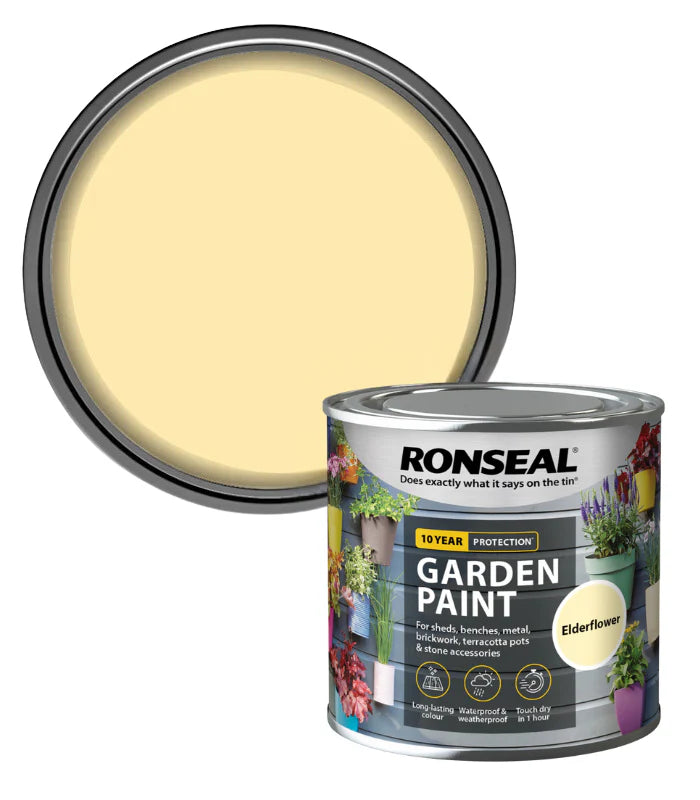 RONSEAL GARDEN PAINT - ELDERFLOWER 250ML