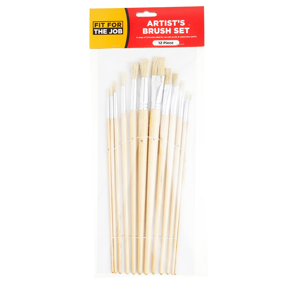 FFJ 12 PCE ARTIST BRUSH SET