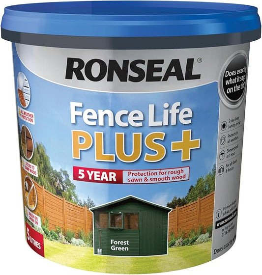 RONSEAL FENCE LIFE PLUS FOREST GREEN 5L