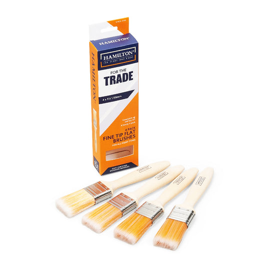 FOR THE TRADE - 1.5" FLAT BRUSH 4 PACK