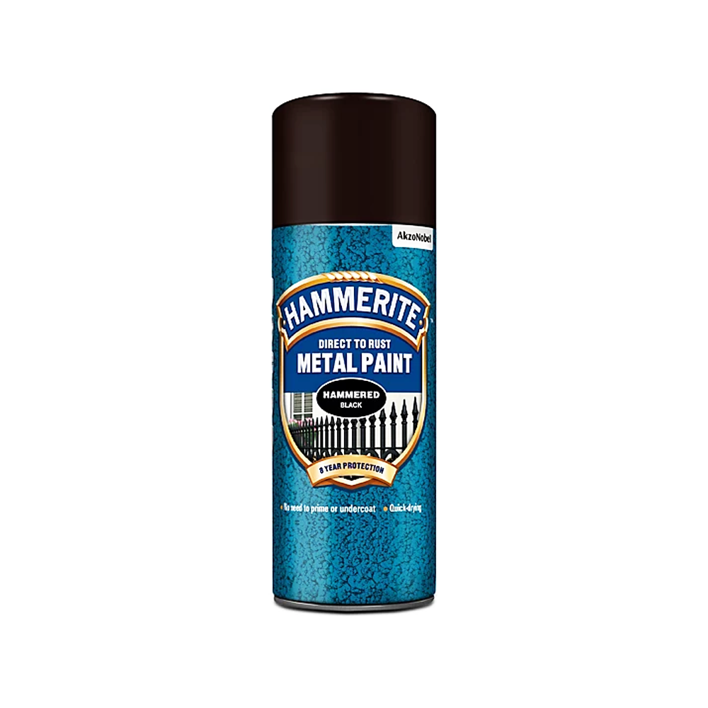 HAMMERITE HAMMERED SPRAY BLACK 400ML