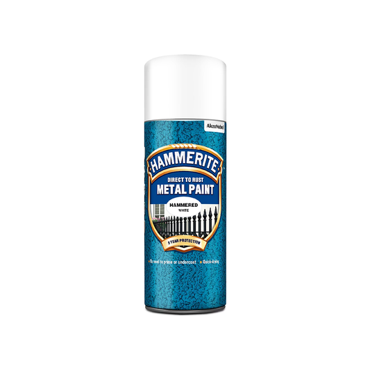 HAMMERITE HAMMERED SPRAY WHITE 400ML