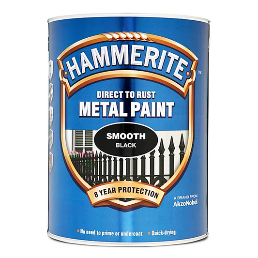 HAMMERITE SMOOTH BLACK 5L