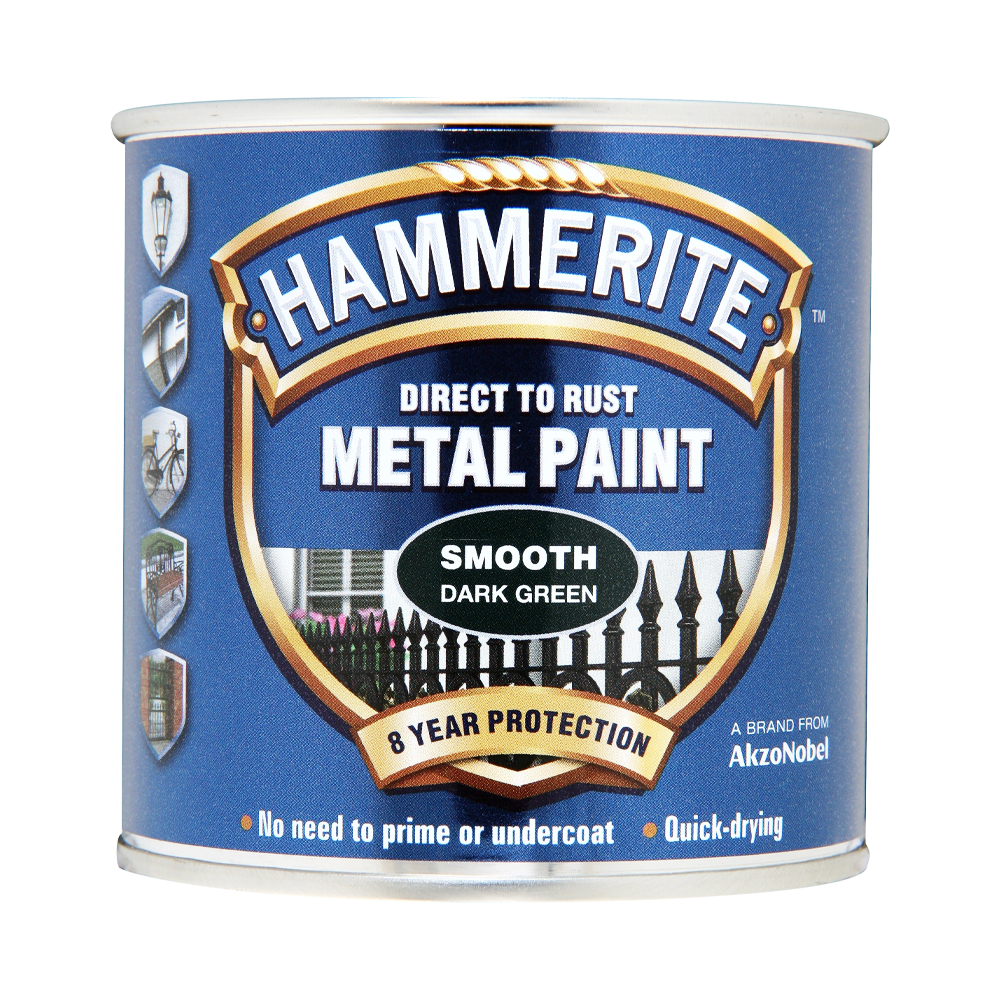 HAMMERITE SMOOTH DARK GREEN 250ML