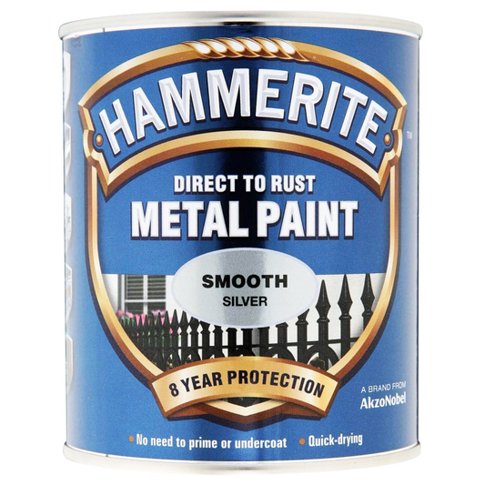 HAMMERITE SMOOTH SILVER 750ML