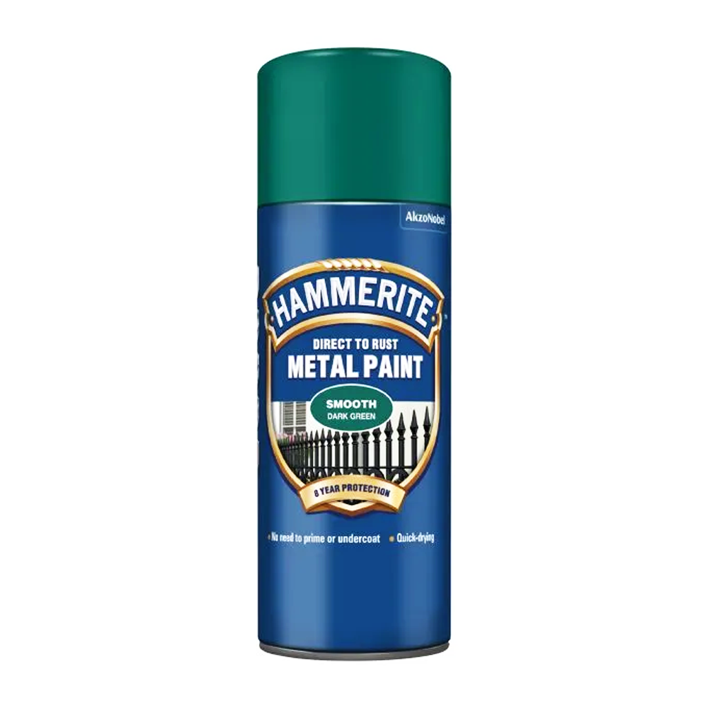 HAMMERITE SMOOTH SPRAY DARK GREEN 400ML