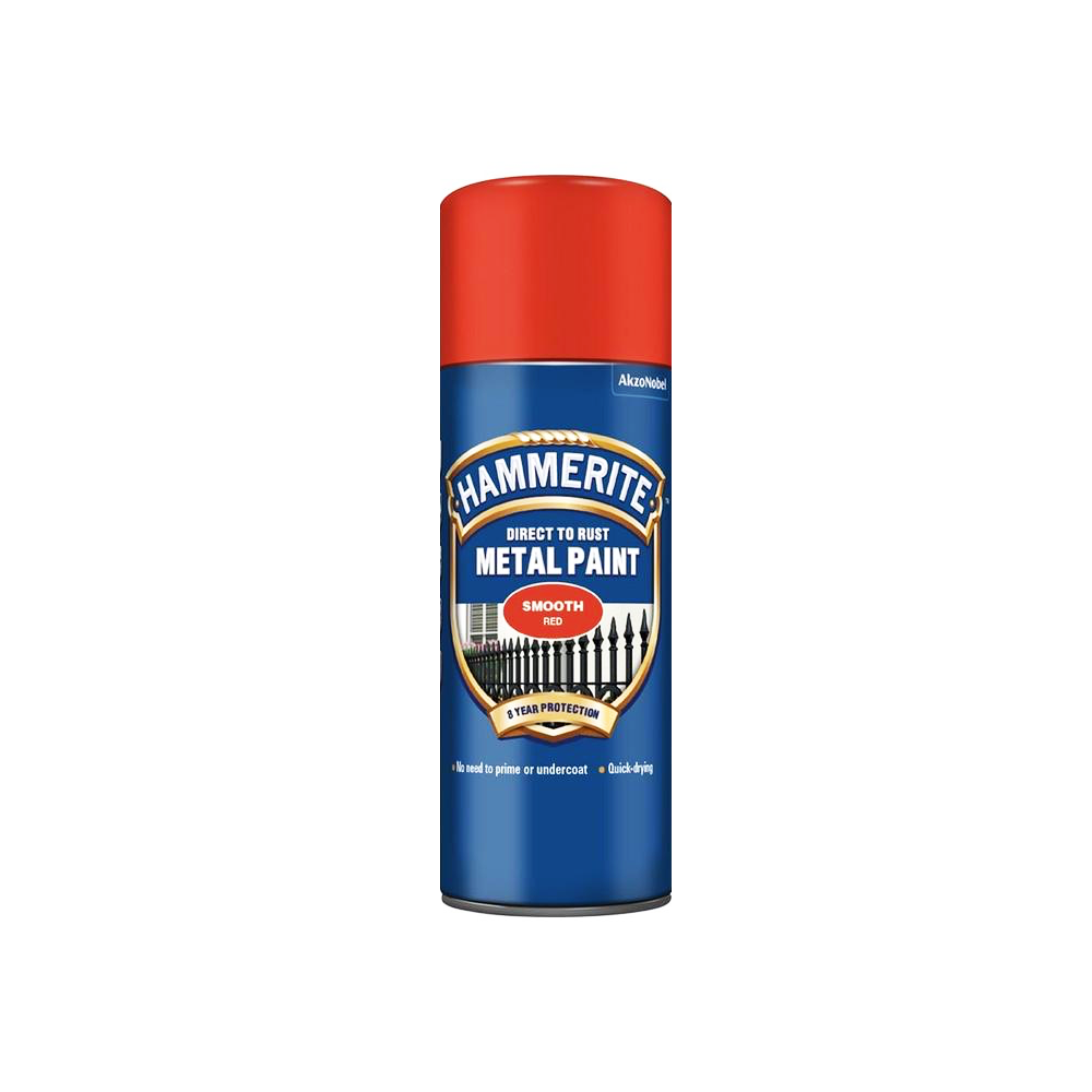 HAMMERITE SMOOTH SPRAY RED 400ML