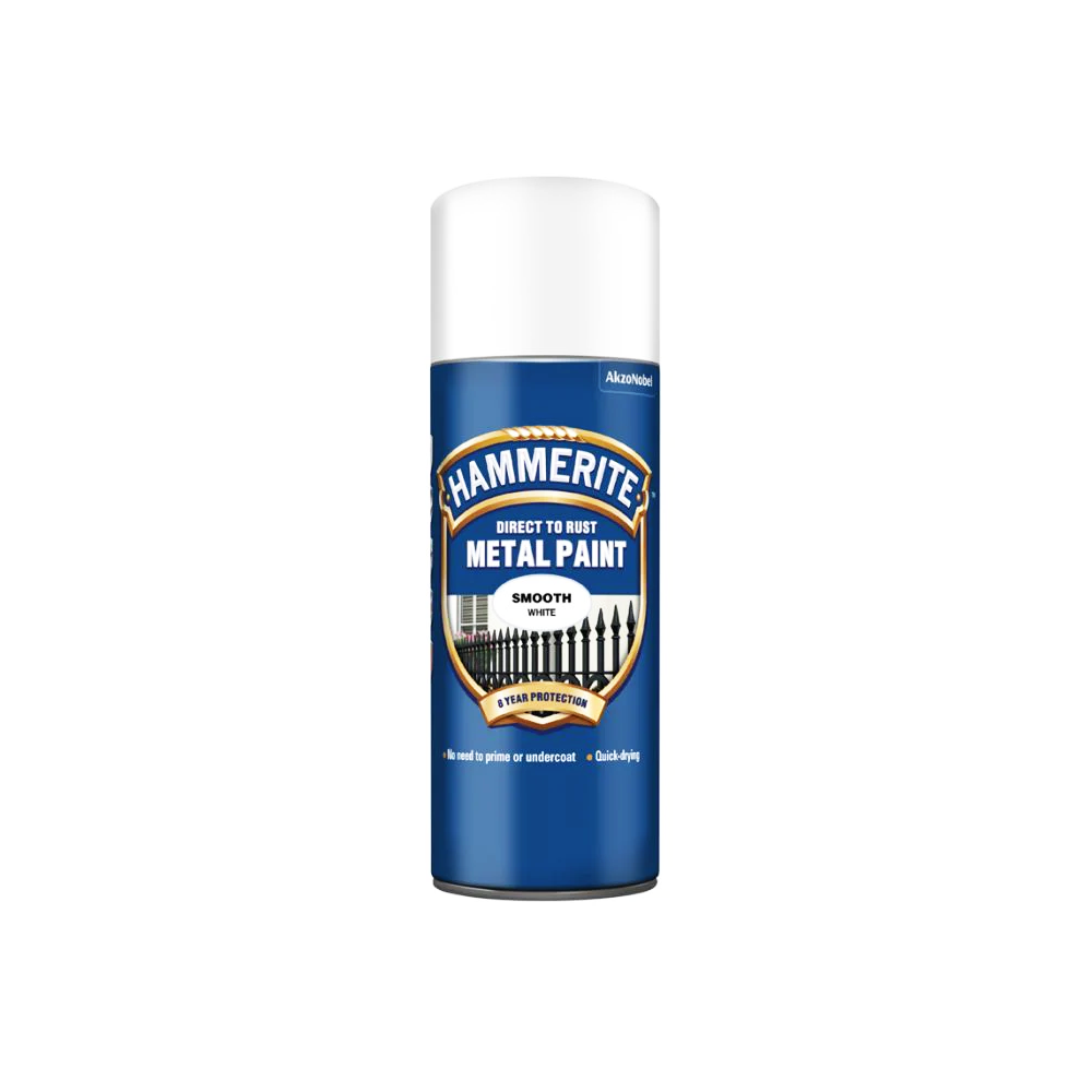 HAMMERITE SMOOTH SPRAY WHITE 400ML