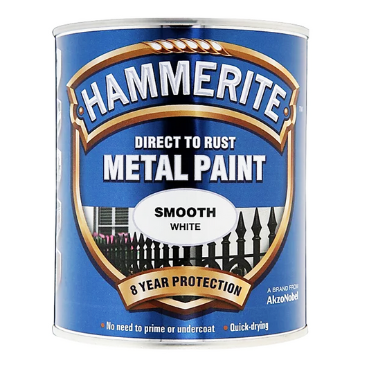 HAMMERITE SMOOTH WHITE 5L