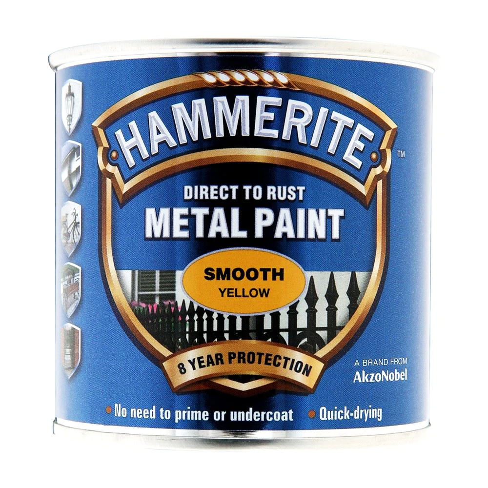 HAMMERITE SMOOTH YELLOW 250ML