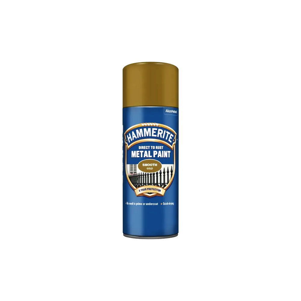 HAMMERITE SMOOTH SPRAY GOLD 400ML