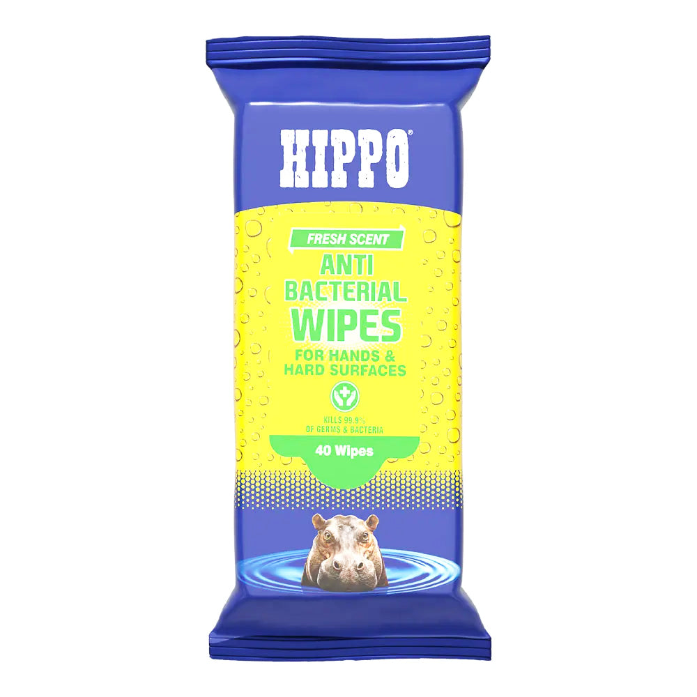 HIPPO ANTI-BACTERIAL WIPES 40