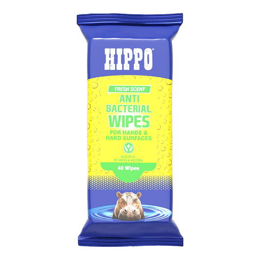 HIPPO ANTI-BACTERIAL WIPES 40