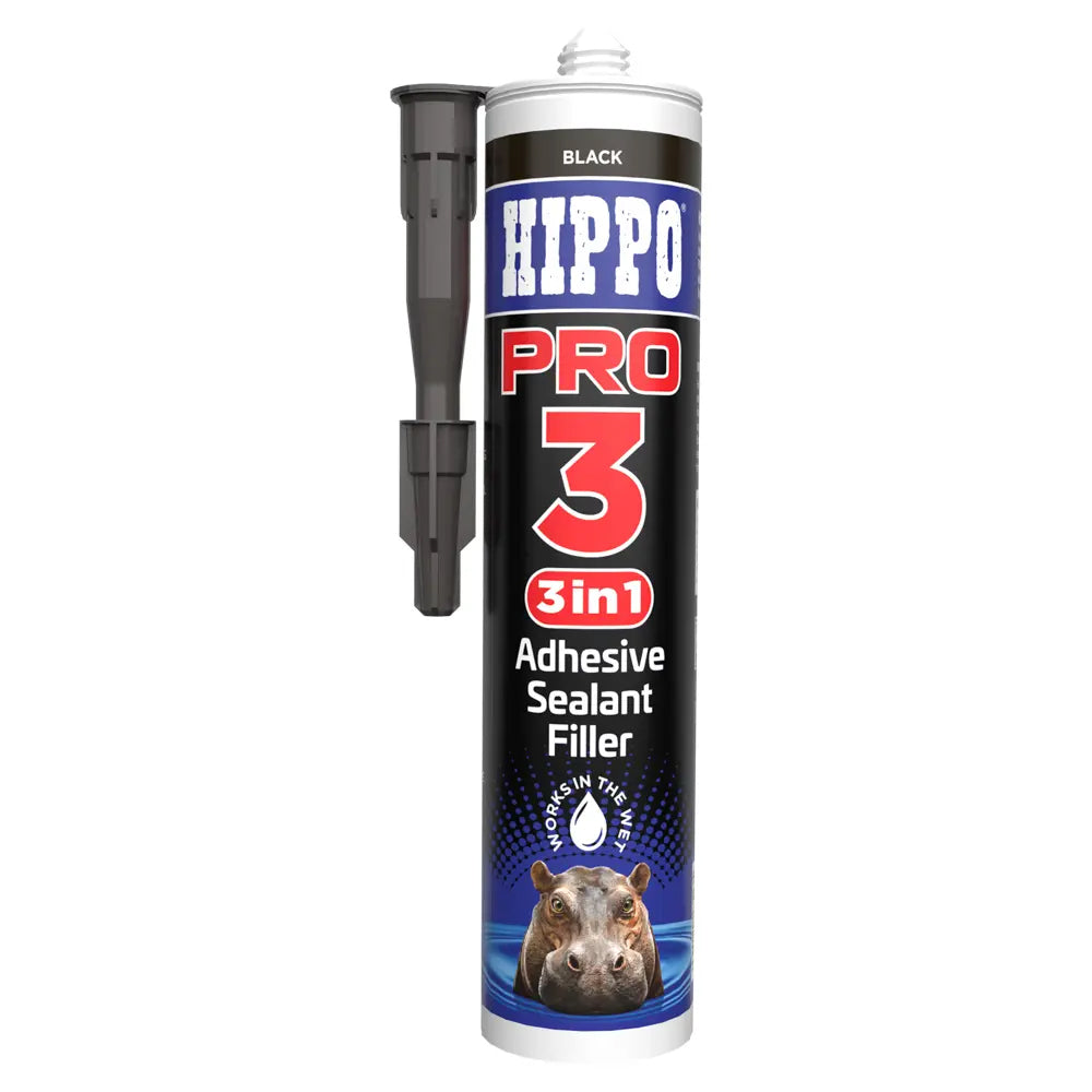 HIPPO PRO3 SEALANT & ADHESIVE BLACK 290ML