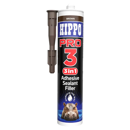 HIPPO PRO3 SEALANT & ADHESIVE BROWN 290ML