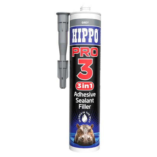 HIPPO PRO3 SEALANT & ADHESIVE GREY 290ML
