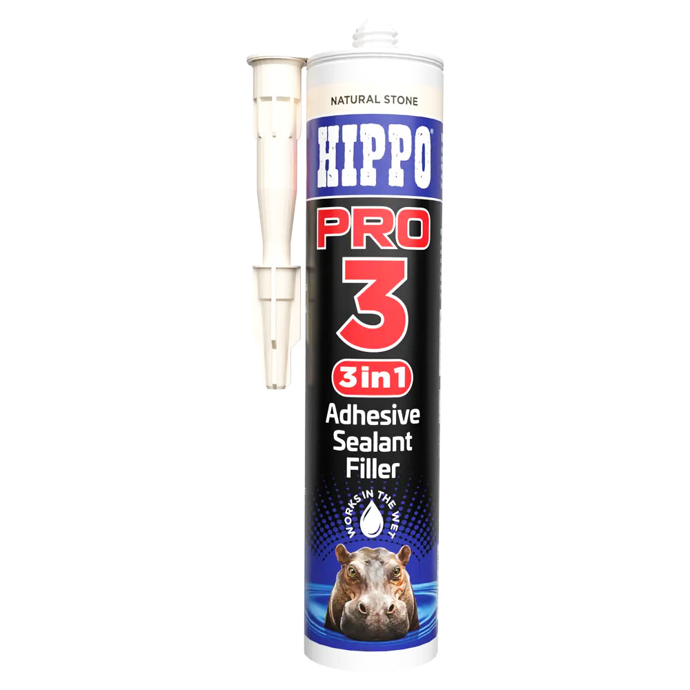HIPPO PRO3 SEALANT & ADHESIVE NATURAL STONE 290ML