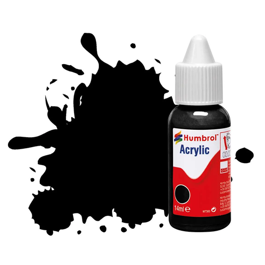 HUMBROL 14ML GLOSS BLACK NO.21