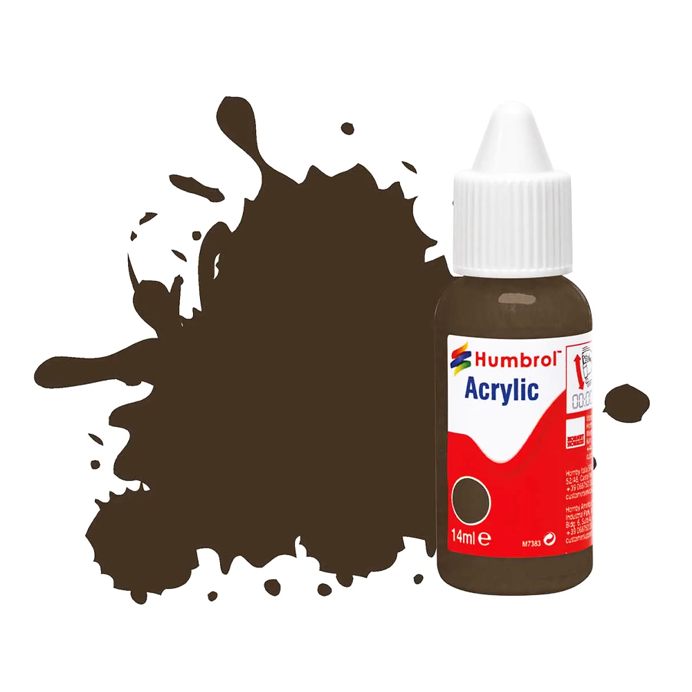 HUMBROL 14ML GLOSS SERVICE BROWN NO.10