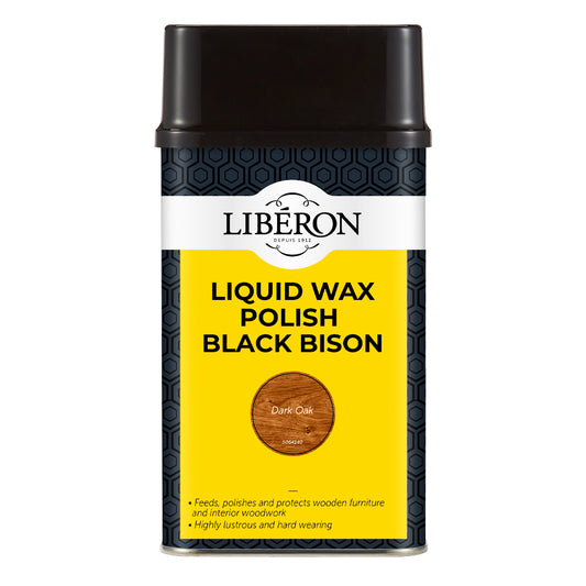 LIBERON BLACK BISON LIQUID WAX DARK OAK 500ML