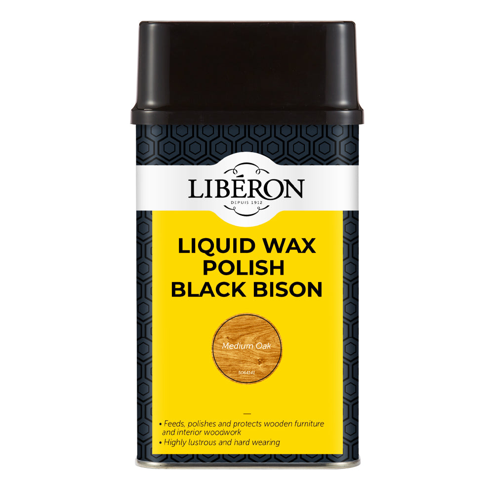 LIBERON BLACK BISON LIQUID WAX MEDIUM OAK 500ML