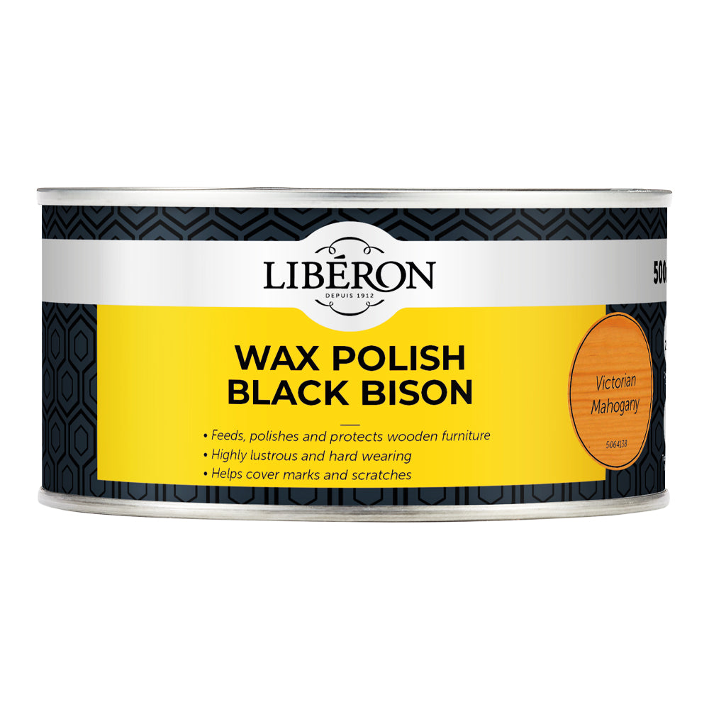 LIBERON BLACK BISON WAX VICTORIAN MAHOGANY 500ML