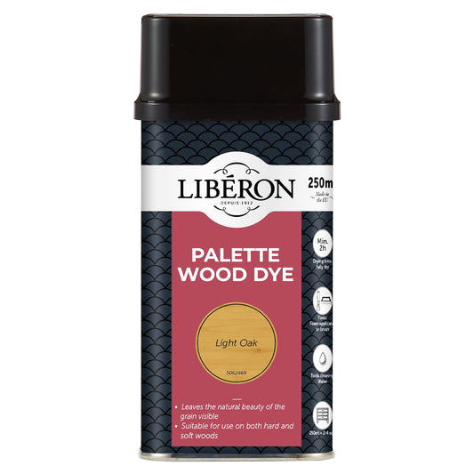 LIBERON PALETTE WOOD DYE LIGHT OAK 250ML