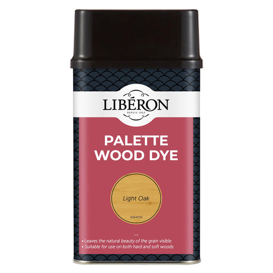 LIBERON PALETTE WOOD DYE LIGHT OAK 500ML