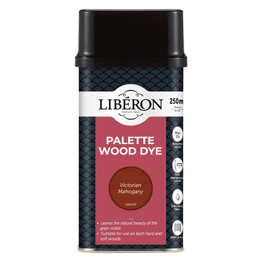 LIBERON PALETTE WOOD DYE VICTORIAN MAHOGANY 250ML